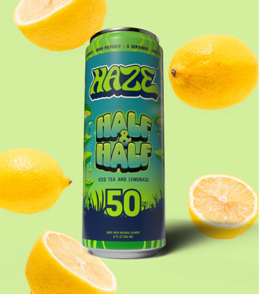 🍋 Haze 1/2 & 1/2 — Infused Iced Tea & Lemonade (50 mg) · 12oz