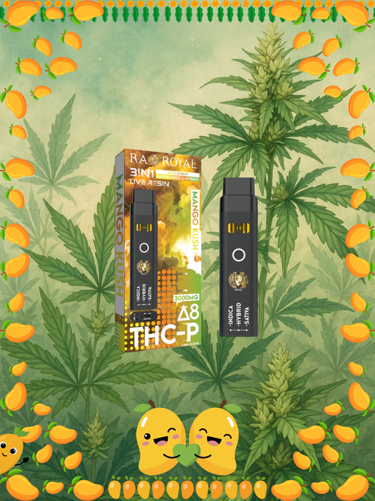 close-up of hemp-derived THCp vape pen