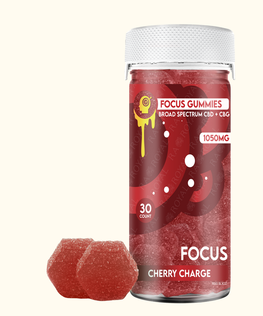 RA Royal Focus Gummies — Cherry Charge (CBD+CBG) | Miss Naturalist