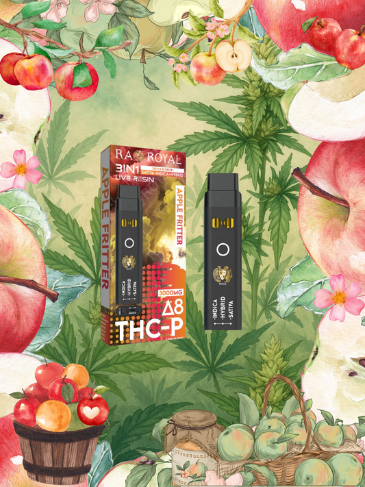 Apple Fritter 3-in-1 Delta-8 + THC-P Disposable Vape – 3000mg